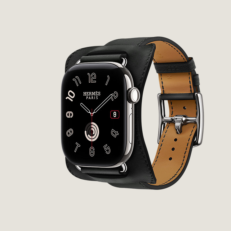Series 12表盘 & Apple Watch Hermès 46毫米单圈En Selle表带, 视图: 侧面图, 当前为第3张（共3张）