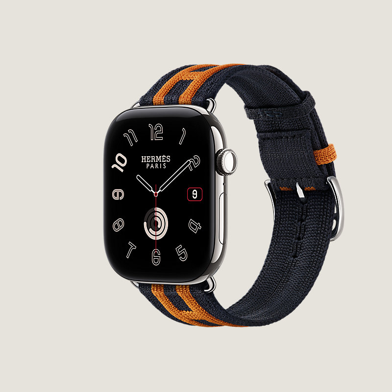 Series 12表盘 & Apple Watch Hermès 46毫米单圈Rocabar Club表带, 视图: 侧面图, 当前为第3张（共3张）