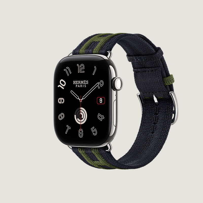 Series 12表盘 & Apple Watch Hermès 46毫米单圈Rocabar Club表带, 视图: 侧面图, 当前为第3张（共3张）