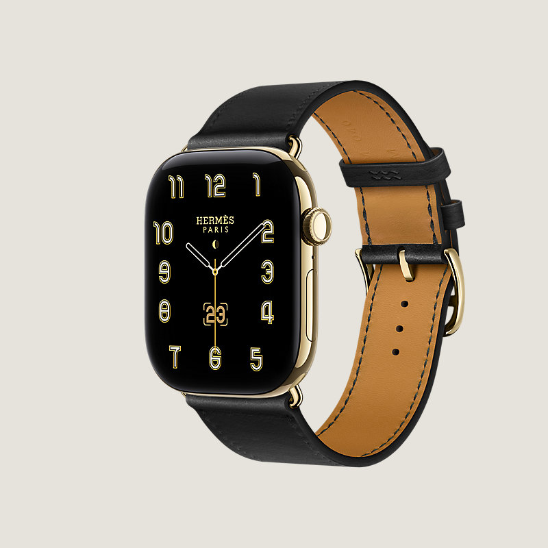 Series 12表盘 & Apple Watch Hermès 46毫米单圈表带, 视图: 侧面图, 当前为第3张（共3张）