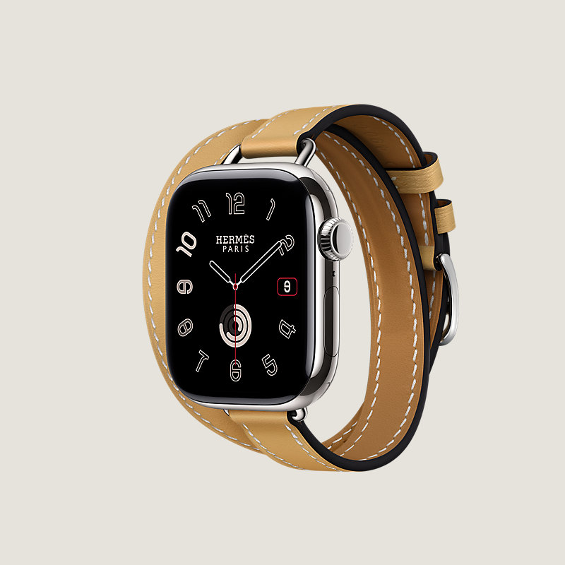 Series&nbsp;11 case & Band Apple Watch Hermès Double Tour 42&nbsp;mm Attelage