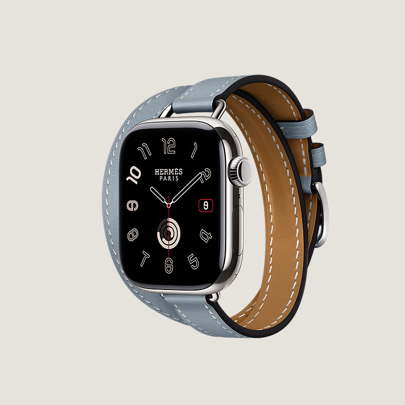 Series&nbsp;11 case & Band Apple Watch Hermès Double Tour 42&nbsp;mm Attelage