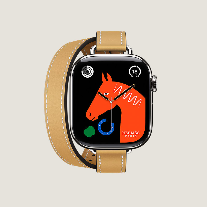 Series&nbsp;11 case & Band Apple Watch Hermès Double Tour 42&nbsp;mm Attelage