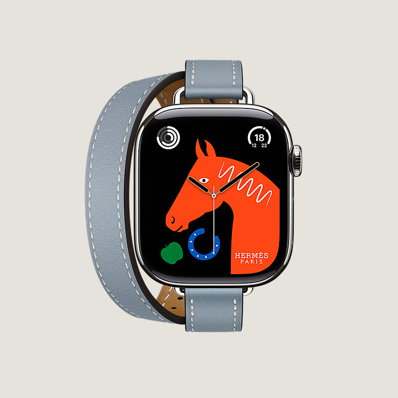 Series&nbsp;11 case & Band Apple Watch Hermès Double Tour 42&nbsp;mm Attelage