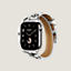 Series 11 case & Band Apple Watch Hermès Double Tour 42 mm Attelage Animaux Bandana, view 3 of 5