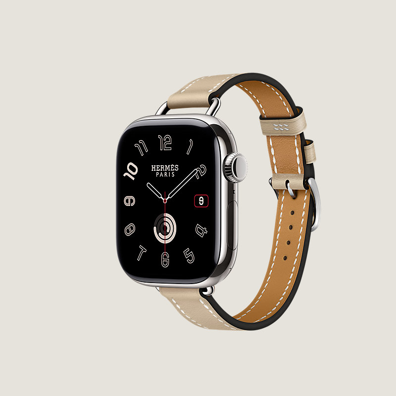 Series&nbsp;11 case & Band Apple Watch Hermès Single Tour 42&nbsp;mm Attelage