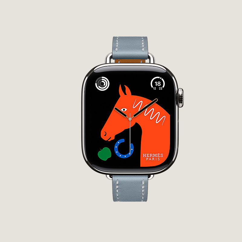 Series&nbsp;11 case & Band Apple Watch Hermès Single Tour 42&nbsp;mm Attelage