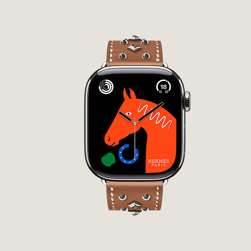 Series&nbsp;11 case & Band Apple Watch Hermès Single Tour 42&nbsp;mm Clou Medor Rock