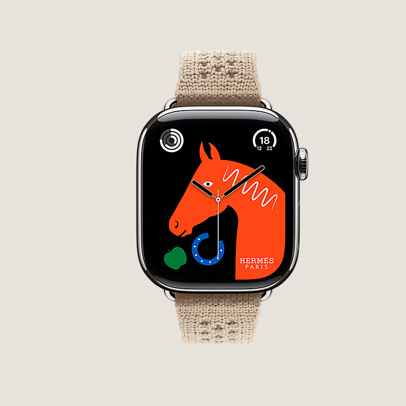 Series&nbsp;11 case & Band Apple Watch Hermès Single Tour 42&nbsp;mm Neo Tricot