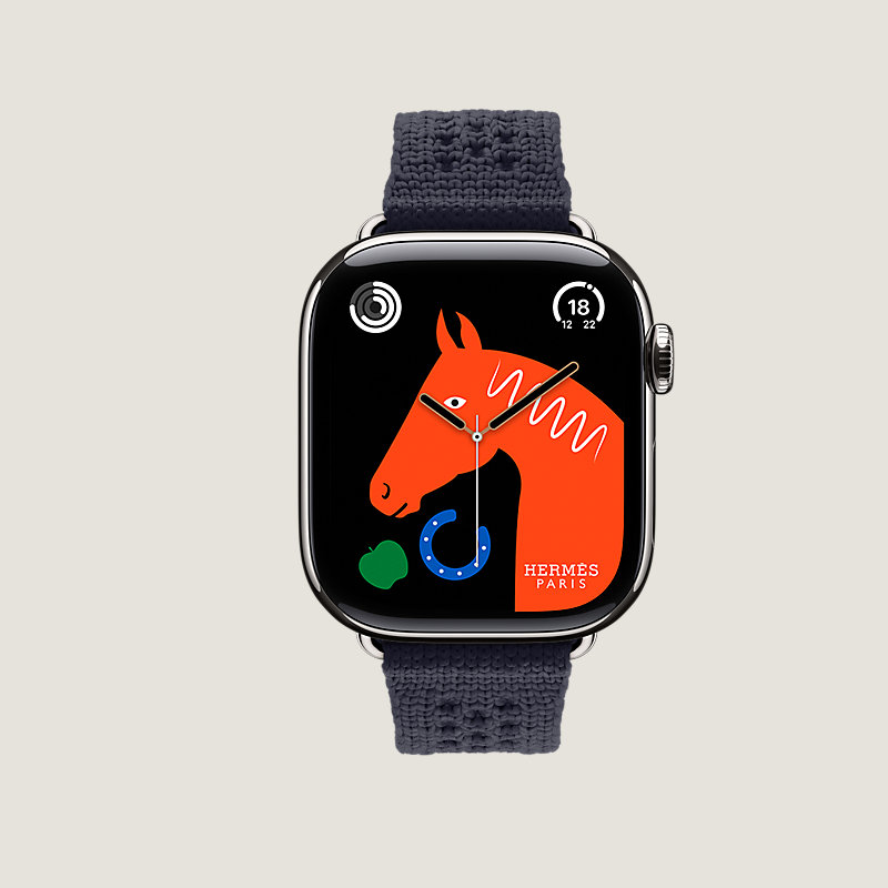 Series&nbsp;11 case & Band Apple Watch Hermès Single Tour 42&nbsp;mm Neo Tricot