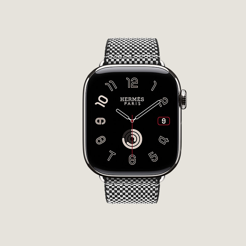 Series 11 case & Band Apple Watch Hermès Single Tour 42 mm Toile H