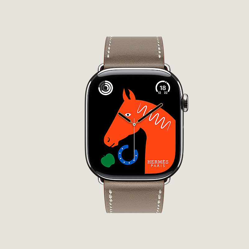 Series 11 case & Band Apple Watch Hermès Single Tour 46 mm