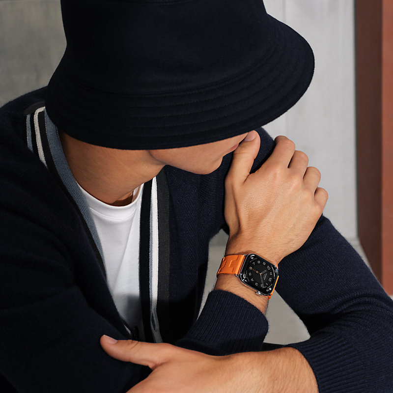 Series 11 case & Band Apple Watch Hermès Single Tour 46 mm Deployment Buckle Kilim