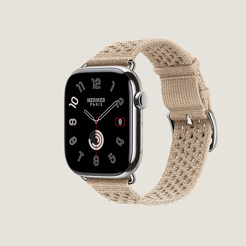 Series&nbsp;11 case & Band Apple Watch Hermès Single Tour 46&nbsp;mm Neo Tricot