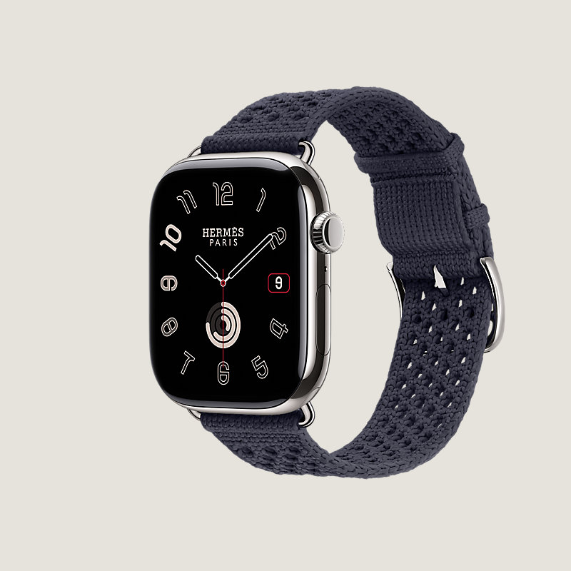 Series&nbsp;11 case & Band Apple Watch Hermès Single Tour 46&nbsp;mm Neo Tricot