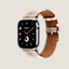 Series&nbsp;11 case & Band Apple Watch Hermès Single Tour 46&nbsp;mm Toile H Double Jeu, View: side, side, view 2 of 4