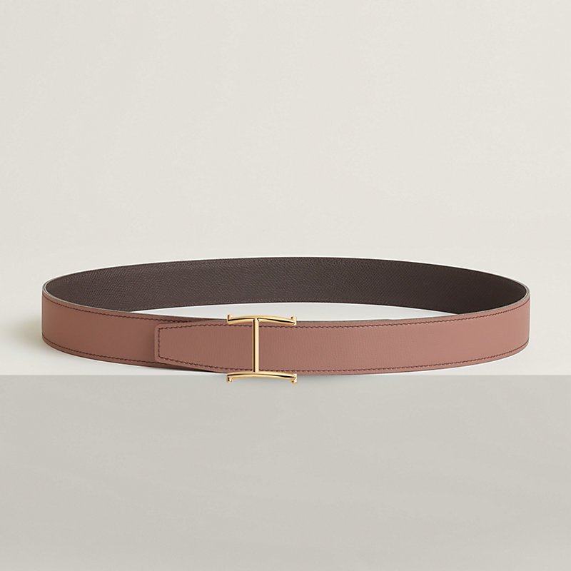 Serif belt buckle & Reversible leather strap 32 mm
