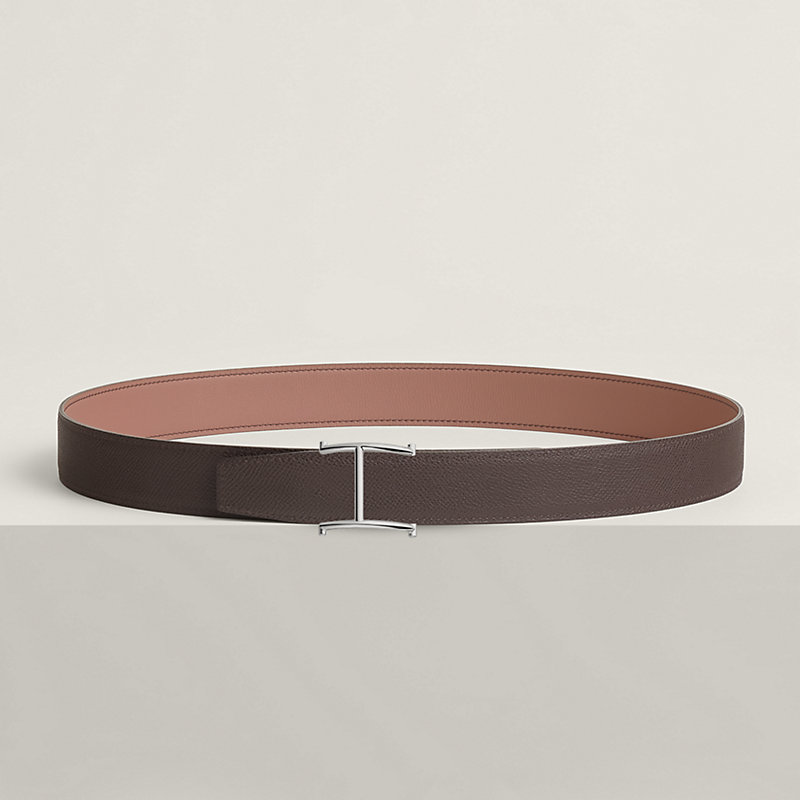 Serif belt buckle & Reversible leather strap 32 mm