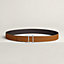 Serif belt buckle & Reversible leather strap 32&nbsp;mm, view 2 of 3