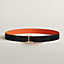 View: , Serif belt buckle & Reversible leather strap 32 mm