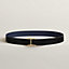 View: , Serif belt buckle & Reversible leather strap 32 mm