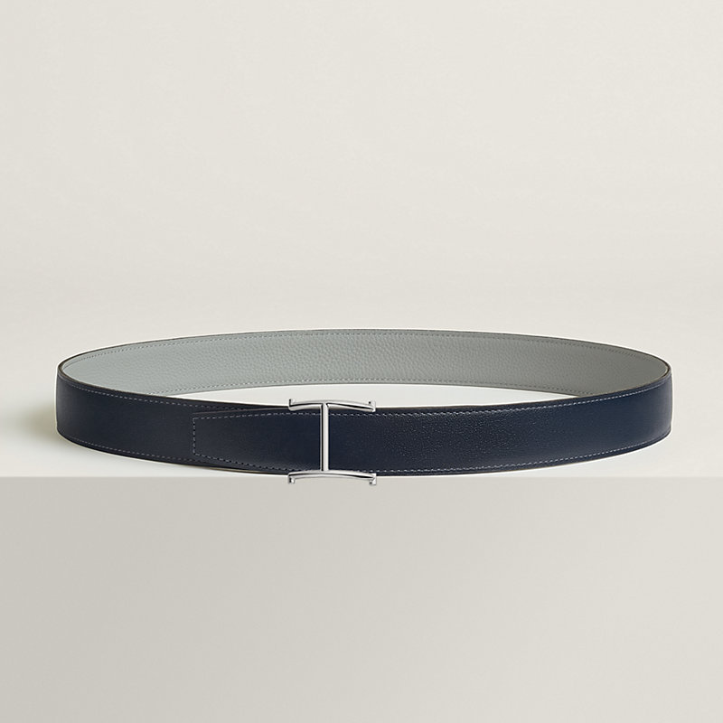 Serif belt buckle & Reversible leather strap 32 mm