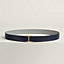 View: , Serif belt buckle & Reversible leather strap 32 mm