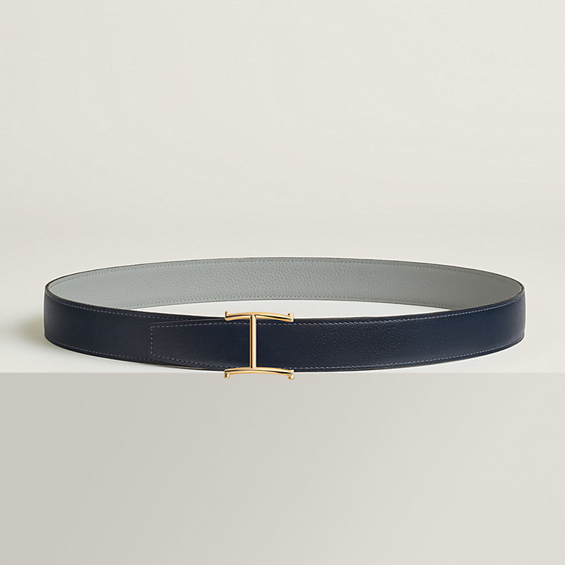 Serif belt buckle & Reversible leather strap 32 mm