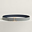 View: , Serif belt buckle & Reversible leather strap 32 mm