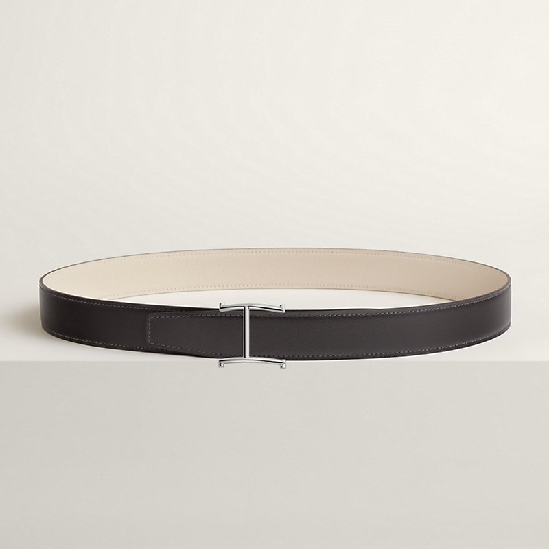 Serif belt buckle & Reversible leather strap 32 mm