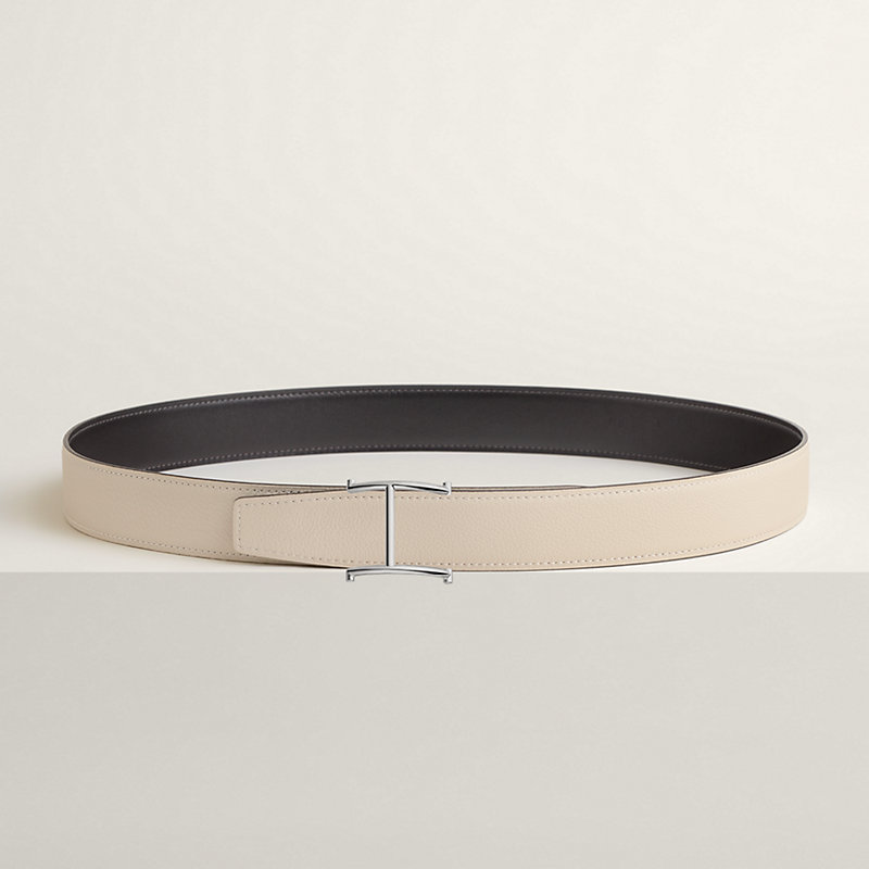 Serif belt buckle & Reversible leather strap 32 mm