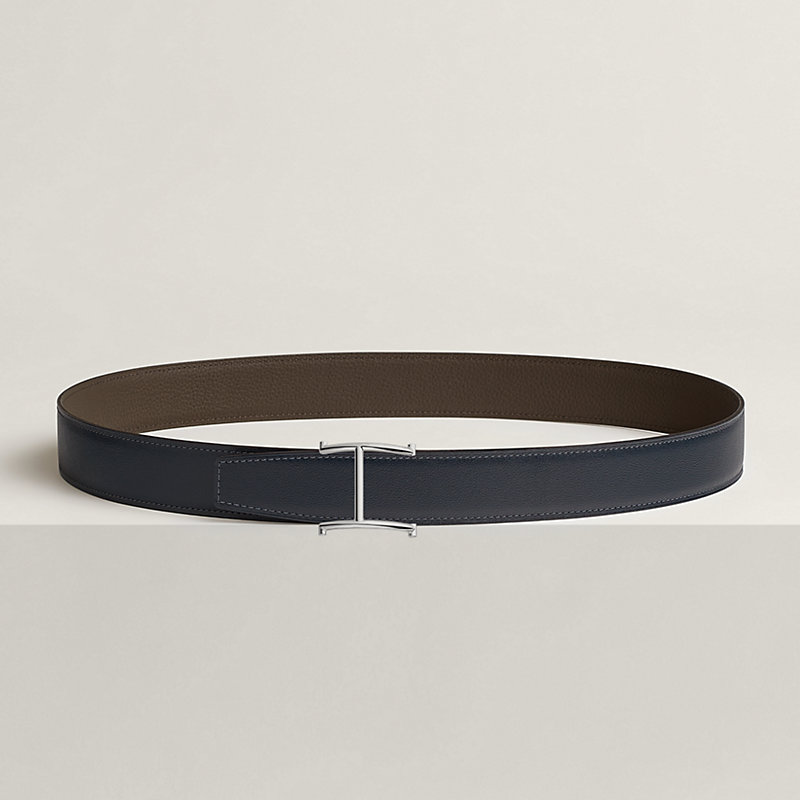 Serif belt buckle & Reversible leather strap 32 mm