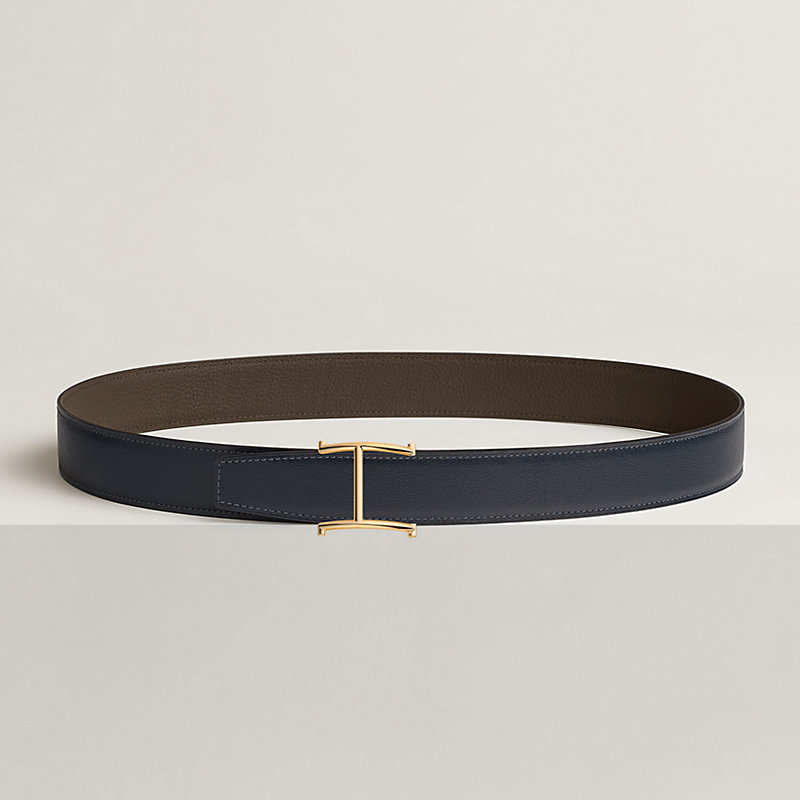 Serif belt buckle & Reversible leather strap 32 mm