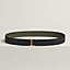 View: , Serif belt buckle & Reversible leather strap 32 mm