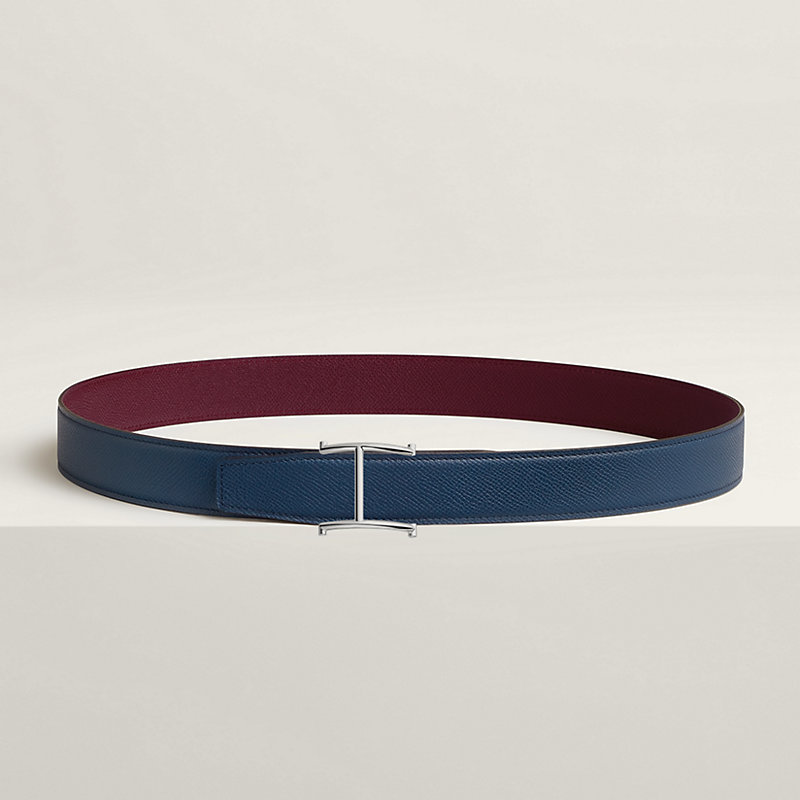 Serif belt buckle & Reversible leather strap 32 mm