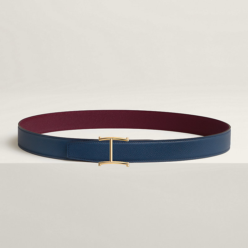 Serif belt buckle & Reversible leather strap 32 mm