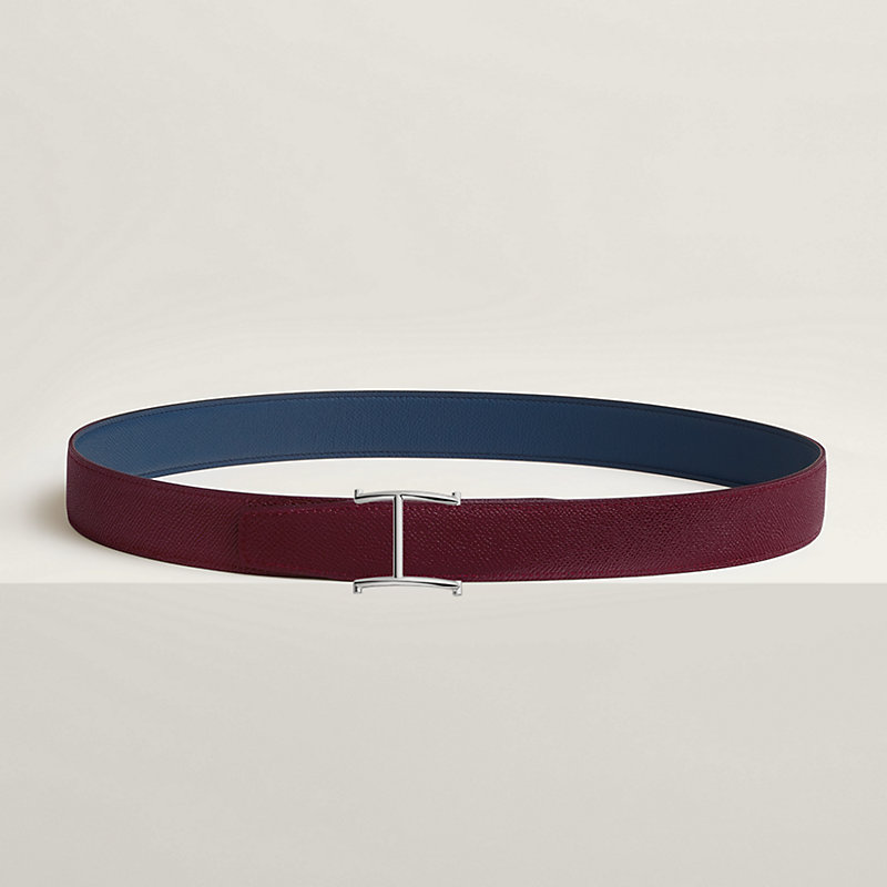Serif belt buckle & Reversible leather strap 32 mm