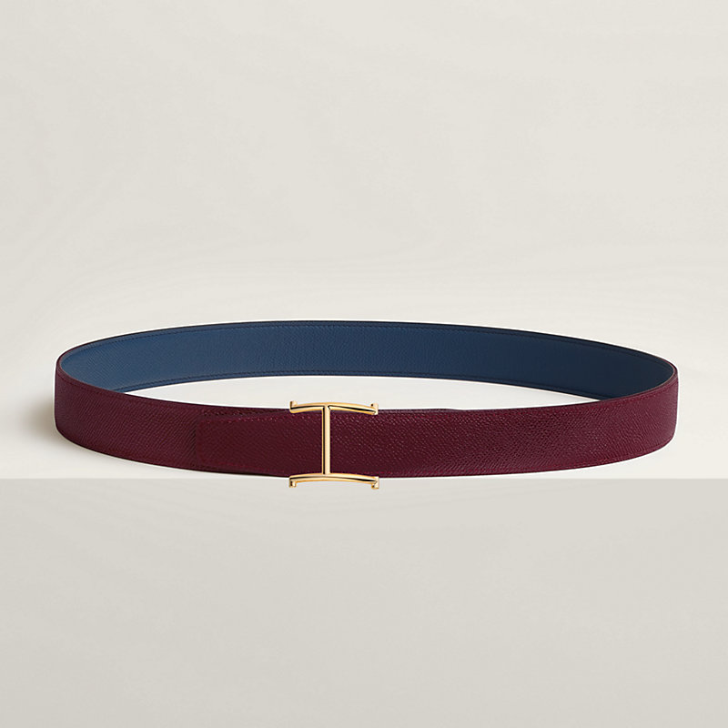 Serif belt buckle & Reversible leather strap 32 mm