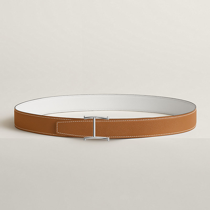 Serif belt buckle & Reversible leather strap 32 mm