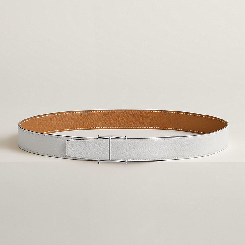 Serif belt buckle & Reversible leather strap 32 mm