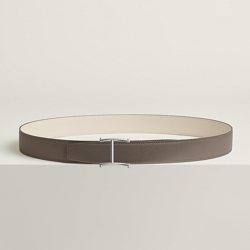 Serif belt buckle & Reversible leather strap 32 mm