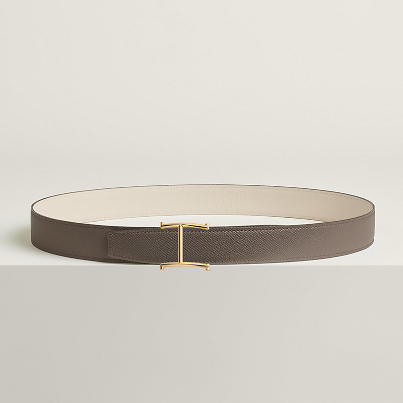 Serif belt buckle & Reversible leather strap 32 mm