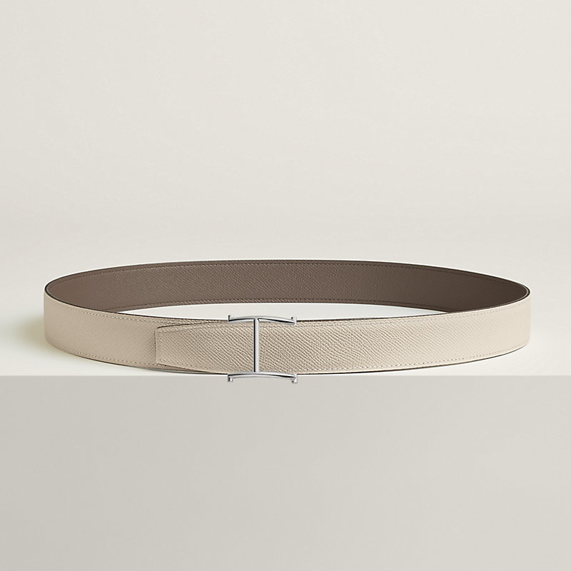 Serif belt buckle & Reversible leather strap 32 mm
