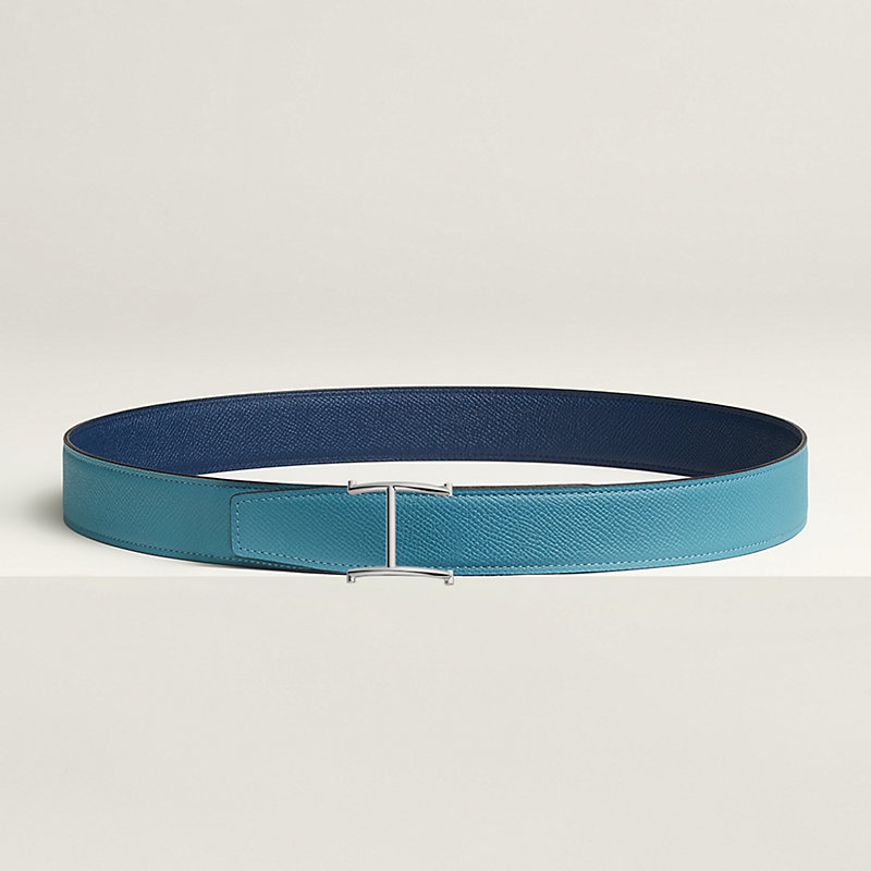 Serif belt buckle & Reversible leather strap 32 mm