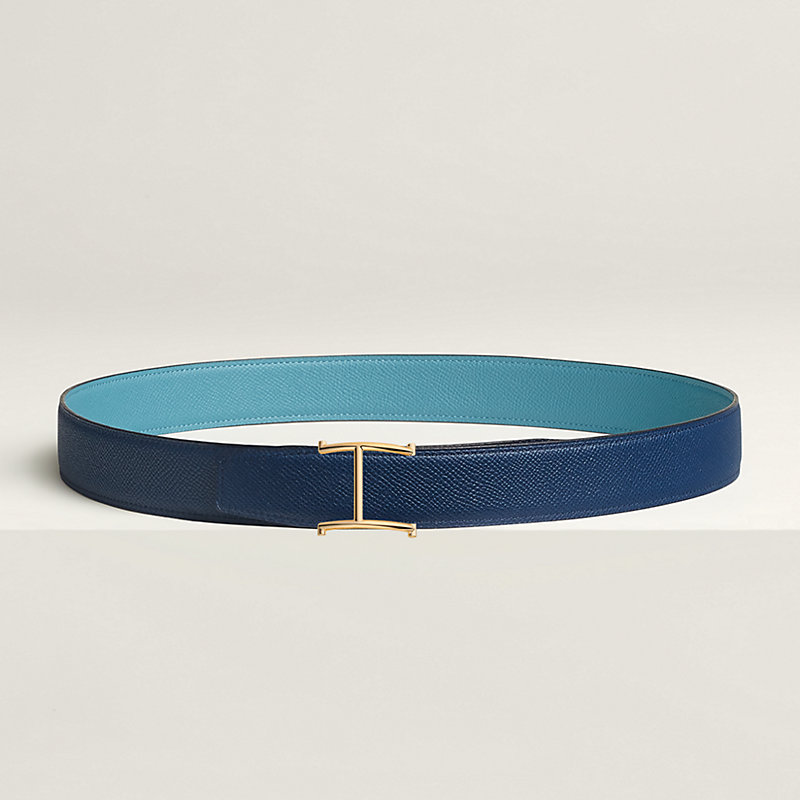Serif belt buckle & Reversible leather strap 32 mm