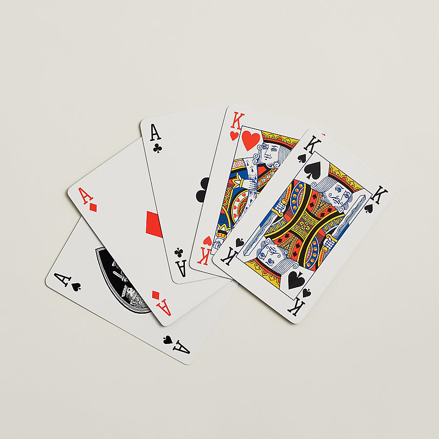 Set of 2 Cheval Natte bridge playing cards