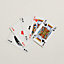 View: above, Set of 2 Cheval Natte bridge playing cards
