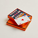 View: front, Set of 2 H Tissage bridge playing cards