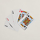 View: above, Set of 2 H Tissage poker playing cards