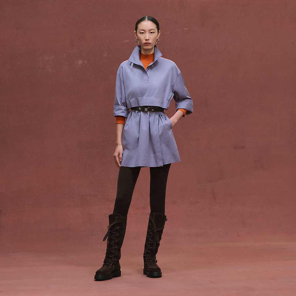 Short polo dress - Purple | Hermès Mainland China Short polo dress - Purple | Hermès Mainland China